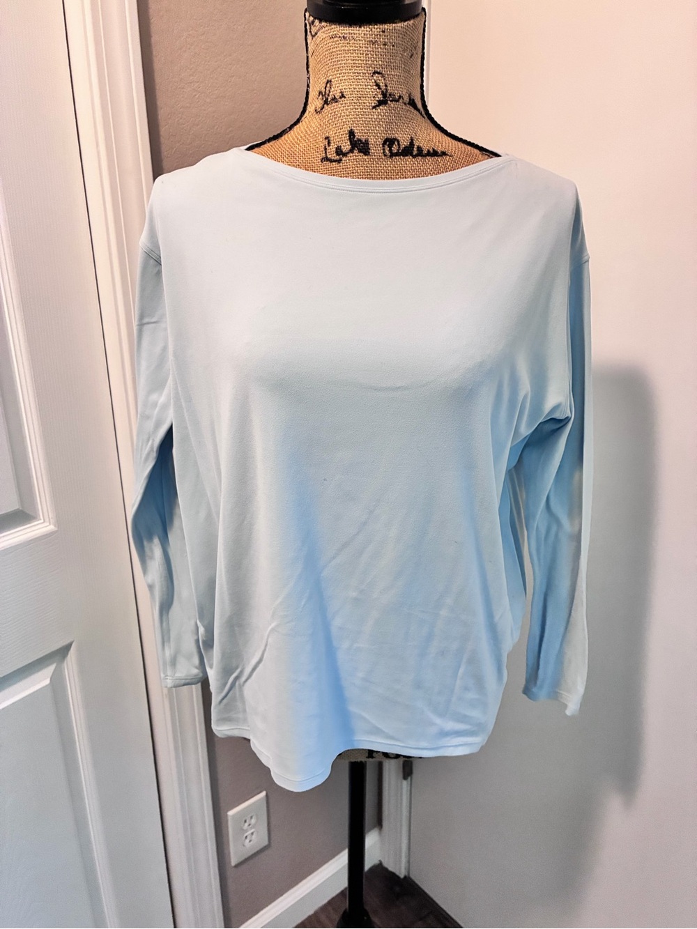 lululemon athletica Light Blue Long-Sleeve Crew Top